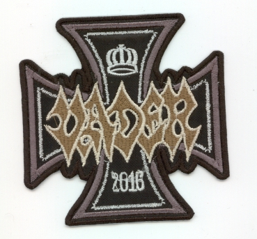 Vader - Farbiges Logo Kreuz Aufnäher
