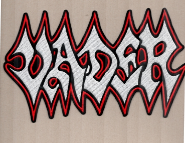 Vader - Red White Logo Backpatch