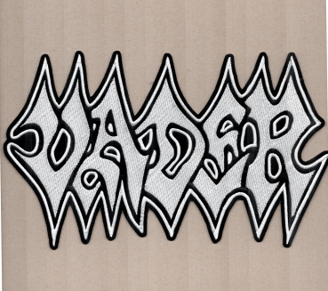 Vader - White Logo Backpatch