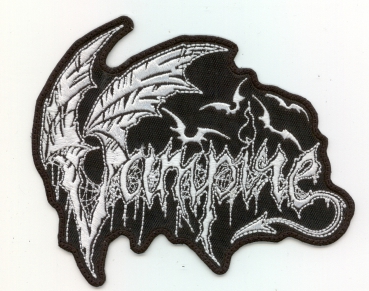 Vampire - Weisses Kontour Logo Aufnäher