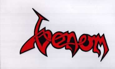 Venom - Rotes Logo Rückenaufnäher