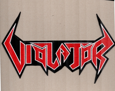 Violator - White Red Logo Backpatch