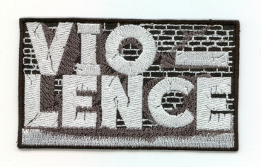 Violence - Weisses Logo Aufnäher