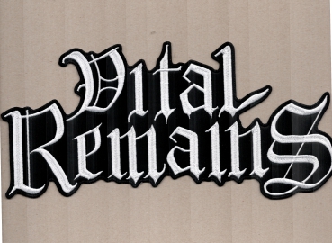 Vital Remains - White Logo Backpatch