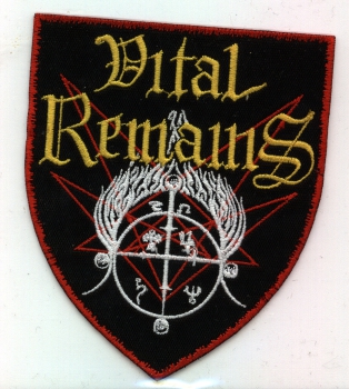Vital Remains - Symbol Farbiger Schild Aufnäher