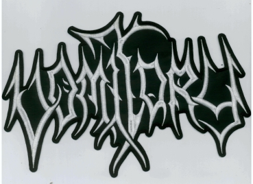 Vomitory - Weisses Logo Rückenaufnäher