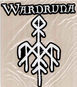 Wardruna - Weisses Logo Rune Rückenaufnäher