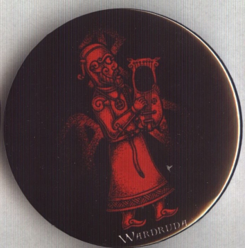 Wardruna - Skald White Button 59 mm