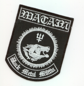 Watain - White Black Metal Militia Shield Patch