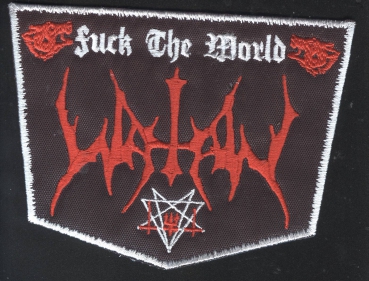 Watain - Fuck the World Weiss Aufnäher