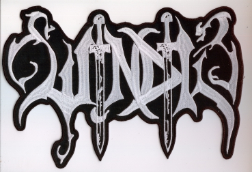 Windir - Weisses Logo Rückenaufnäher