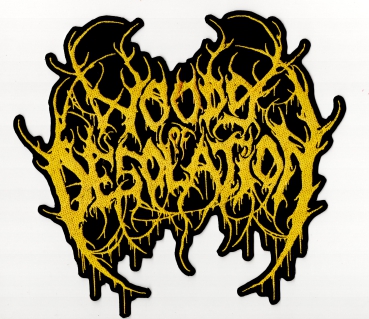 Woods of Desolation - Gelbes Logo Rückenaufnäher