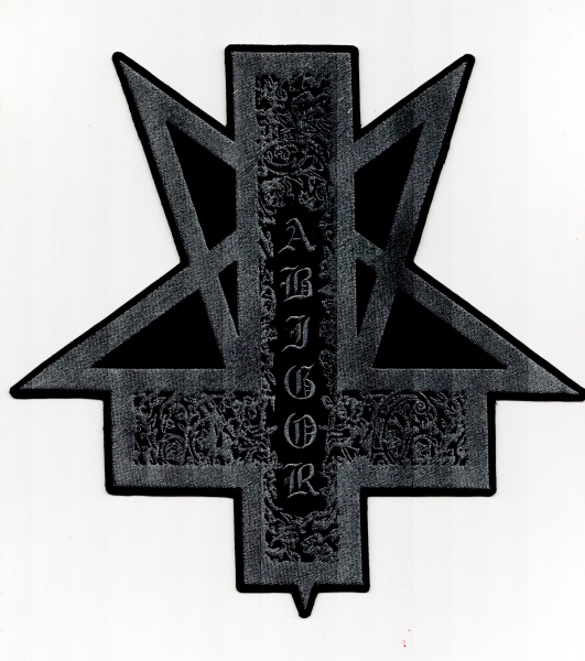 Abigor - Graues Logo Orkblut Rückenaufnäher