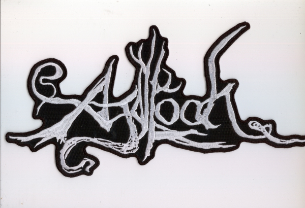 Agalloch - Weisses Logo Rückenaufnäher