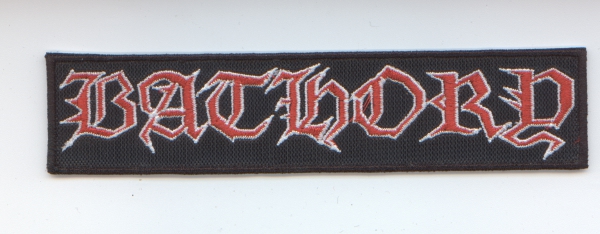 Bathory - White Red Octagon Logo Patch