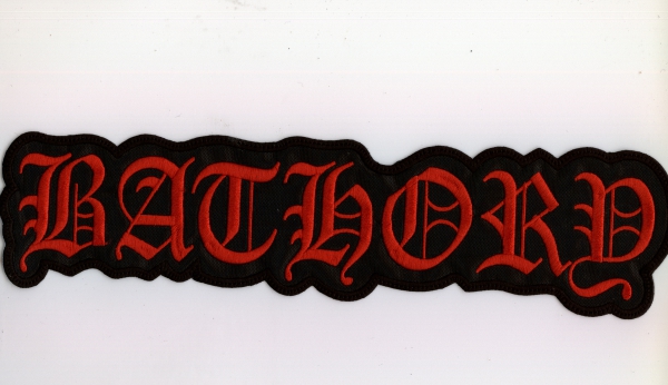 Bathory - Rotes Logo Rückenaufnäher