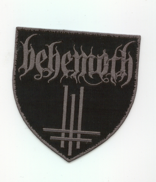 Behemoth - Grey Tri Cross Shield Patch