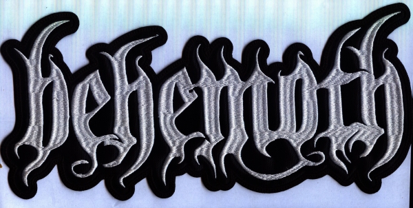 Behemoth - Weisses Logo Rückenaufnäher