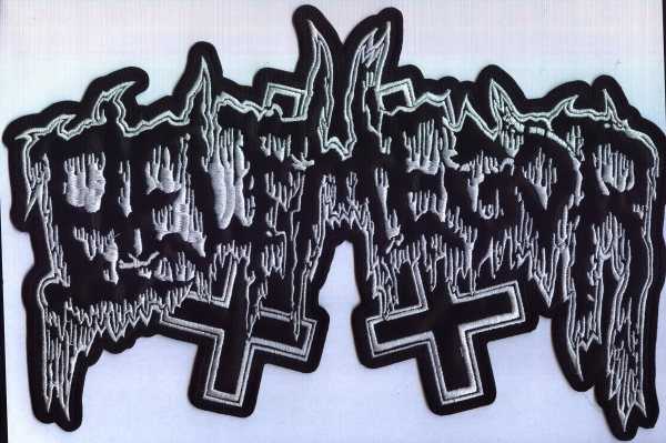 Belphegor - Weisses Logo Rückenaufnäher