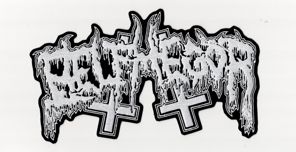 Belphegor - Weisses Logo Backpatch
