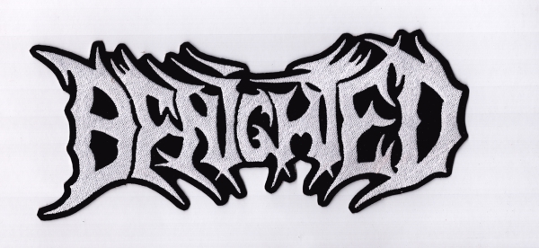 Benighted - Weisses Logo Rückenaufnäher