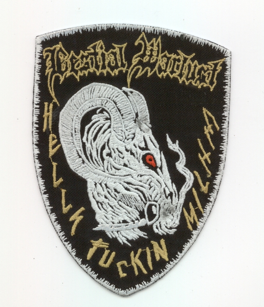 Bestial Warlust - Hells Fuckin Militia Schild Aufnäher