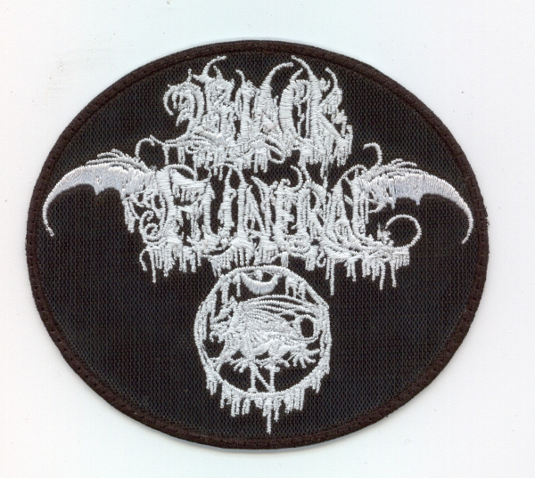 Black Funeral - White Logo Round Patch