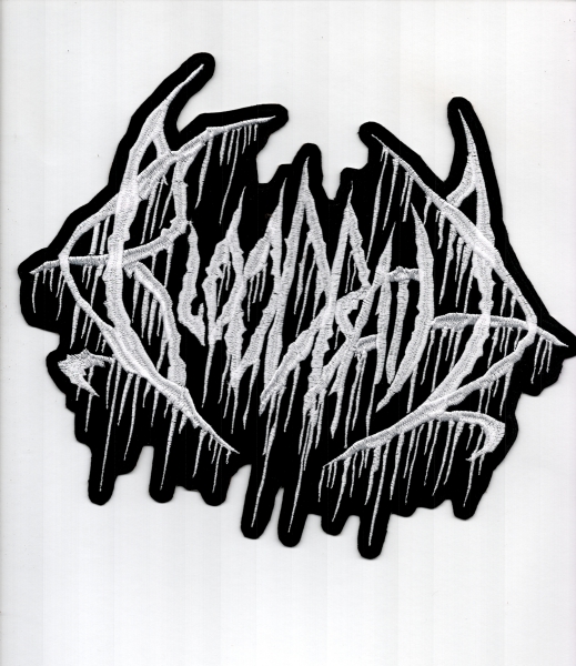 Bloodbath - Weisses Logo Rückenaufnäher