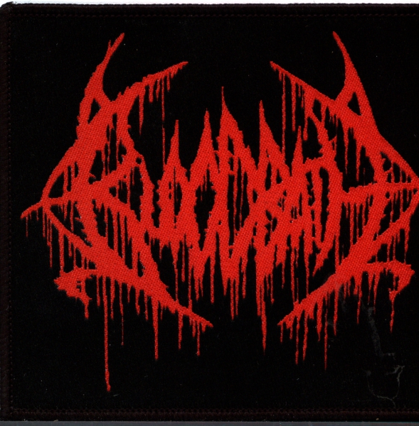 Bloodbath - Rotes Logo Woven Aufnäher