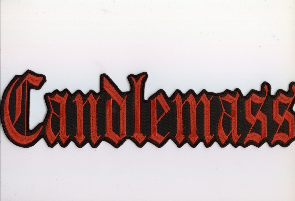 Candlemass - Rotes Logo Rückenaufnäher