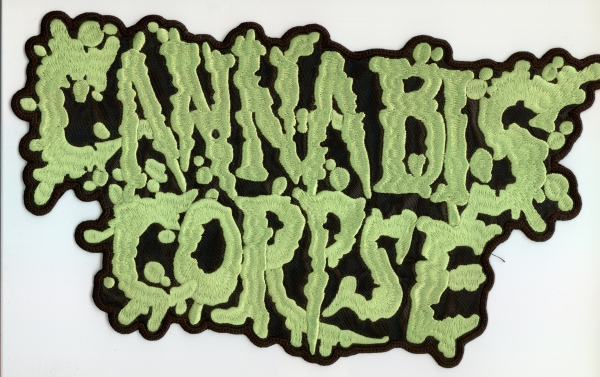 Cannabis Corpse - Green Logo Backpatch