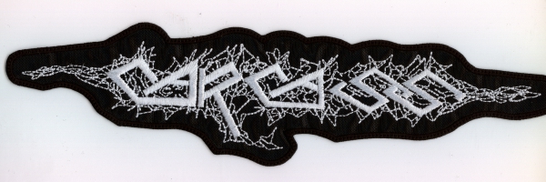 Carcass - Altes Weisses Logo Rückenaufnäher