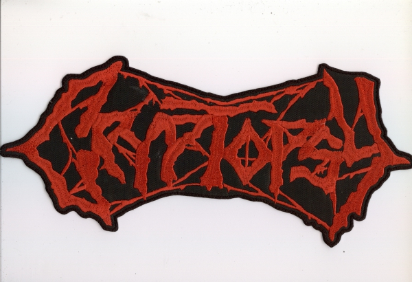 Cryptopsy - Rotes Logo Rückenaufnäher