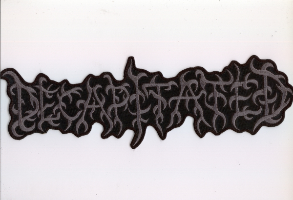 Decapitated - Graues Logo Rückenaufnäher