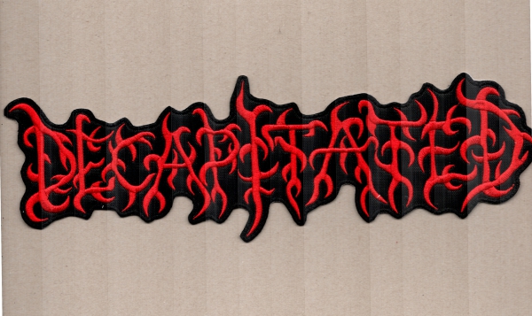 Decapitated - Rotes Logo Rückenaufnäher