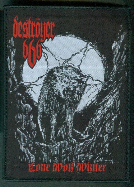 Deströyer 666 - Lone Wolf Winter Woven Aufnäher