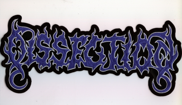Dissection - White Blue Logo Backpatch