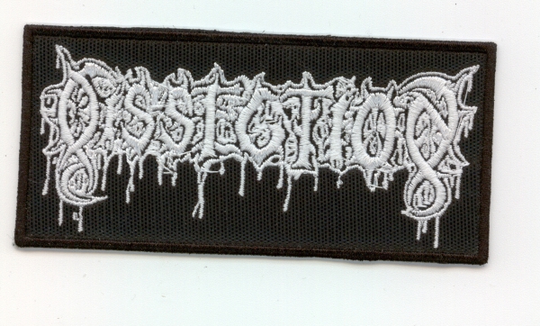 Dissection - Weisses Logo Aufnäher