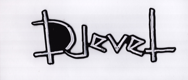 Djevel - Weisses Logo Rückenaufnäher