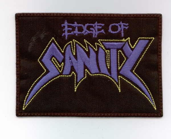 Edge of Sanity - Blau Gelbes Logo Aufnäher