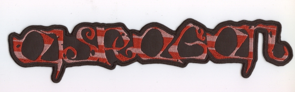 Eisregen - Rot Pinkes Logo Rückenaufnäher