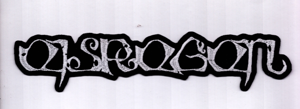 Eisregen - Weisses Logo Rückenaufnäher