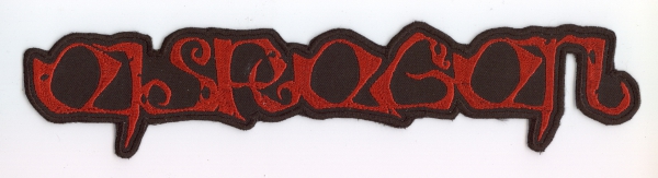 Eisregen - Rotes Logo Rückenaufnäher