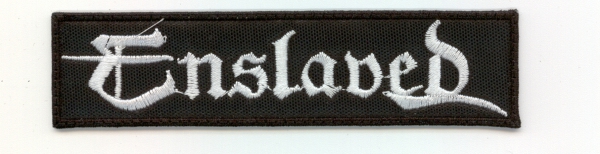 Enslaved - Weisses Neues Logo Aufnäher