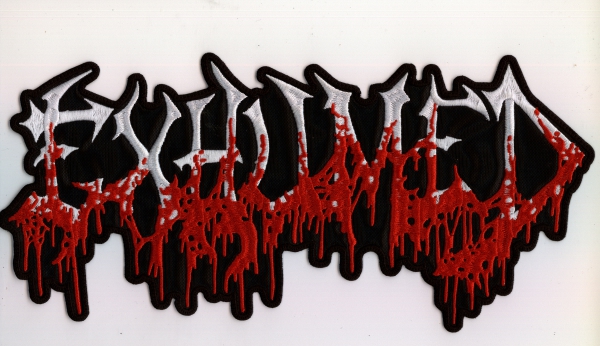 Exhumed - Red White Logo Backpatch