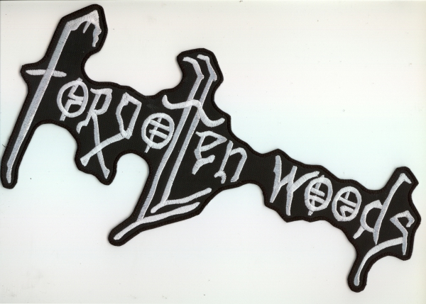 Forgotten Woods - Weisses Logo Rückenaufnäher