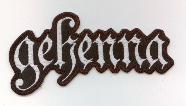 Gehenna - Weisses Neues Logo Aufnäher