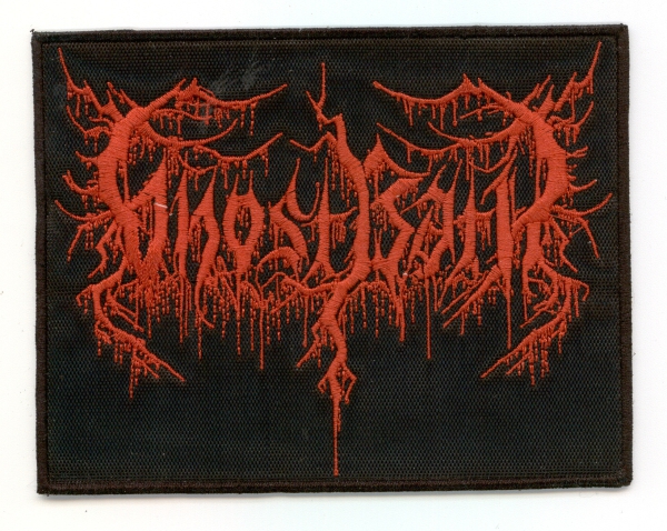 Ghostbath - Rotes Logo Aufnäher