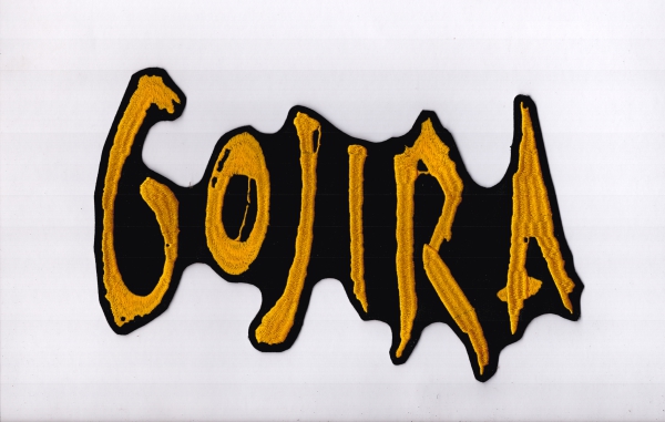 Gojira - Gelbes Logo Rückenaufnäher
