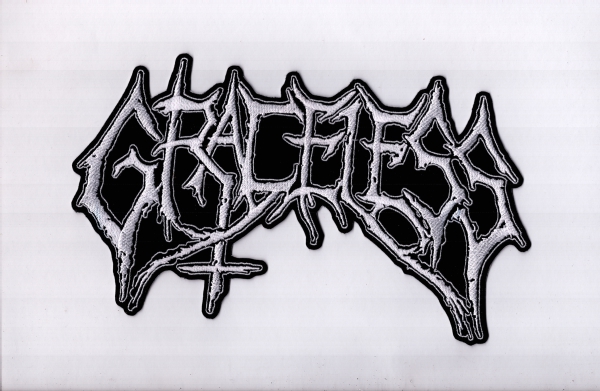 Graceless - White Logo Backpatch